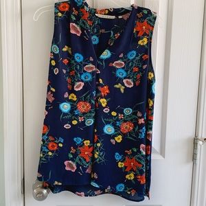 Colorful Floral Breezy Top